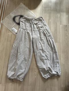 COYSEIO シャーリングハイウエスト ワイドワークパンツ COYSEIO シャーリングハイウエスト ワイドワークパンツ サイズ1 | Mercari