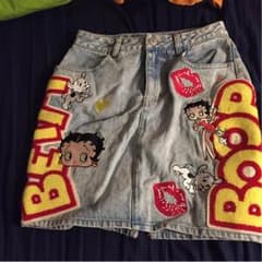 値下げBetty BOOP ジョイリッチ デニムスカートのサムネイル
