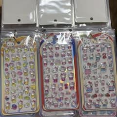 すずらんさん　専用　Hello Kitty 立体シール 6枚セットのサムネイル