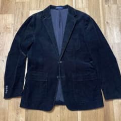 90s 00s ラルフローレン コーデュロイ テーラードジャケット ブラック