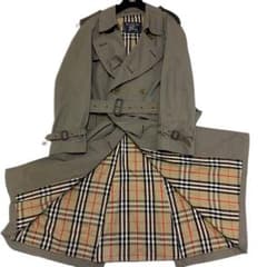 BURBERRY ノバチェック コットン ダブルブレスト トレンチコート