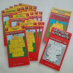 ドイツ道路地図 DEUTSCHE AUTOKARTE 全15冊 1992/93のサムネイル