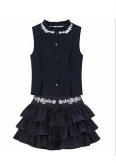 andwang Rose Éclat Set Up ネイビー Sサイズのサムネイル