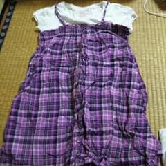 チェックワンピース風トップスのサムネイル