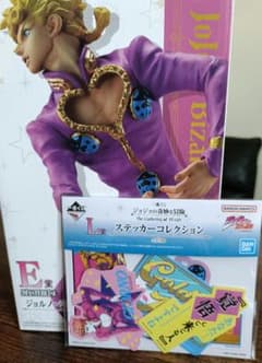 ジョジョの奇妙な冒険 E賞 マスタライズ ＋ L賞 ステッカー