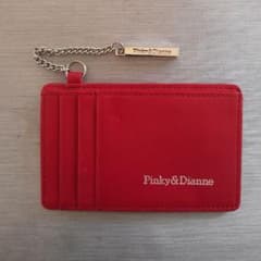 未使用品　Pinky&Dianne　定期入れ　カード入れ　小物入れ　赤のサムネイル