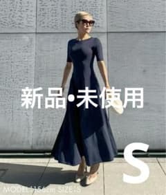 新品•未使用】JENNE美ラインニットワンピース ジェンヌ ネイビー S