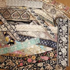 インド刺繍　ハギレ35枚セットのサムネイル