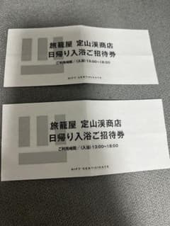 旅籠屋 定山渓商店 日帰り入浴券2枚セットのサムネイル