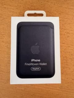 Apple純正FineWovenWallet MagSafe ブラック／箱ありのサムネイル