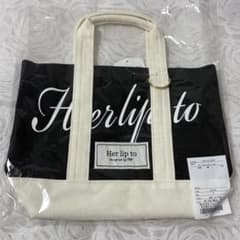 Herlipto トートバッグ ハリプ トート ブラック 黒 - メルカリ