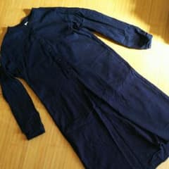 ☆美品☆ユニクロワンピース☆紺色☆Sのサムネイル