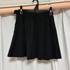【美品】ブラック プリーツミニスカートのサムネイル