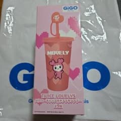 【GIGO】TWICE LOVELYS ストローキャップ付きプラタンブラーモモのサムネイル