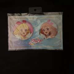 未開封 アイカツ！ 10th 缶バッジ コスモス いちご・あかり 在庫限り
