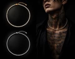 希少316L stainless shell pearl necklaceのサムネイル