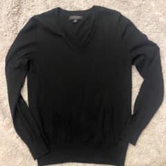 【BANANA REPUBLIC】メリノ Vネック M 黒