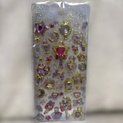 Gem Crystal ステッカー シール パープル　魔法使い　キラキラシールのサムネイル