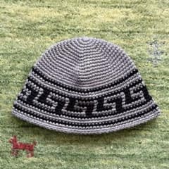 クラッシャーハット　クロシェハット　ハンドメイドのサムネイル