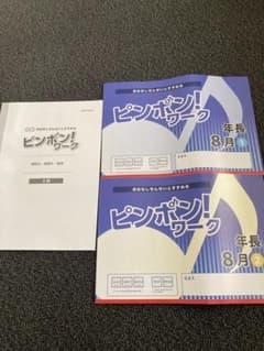 ピンポン! ワーク 年長 8月 1・2セット - メルカリ