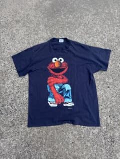 90s SESAME jeans エルモ Tシャツ シングルステッチ XL - メルカリ