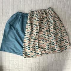 レディースプリントスカート２枚組のサムネイル