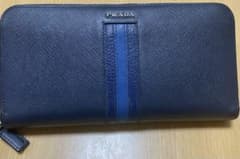 超美品！！PRADA サフィアーノレザー ラウンドファスナー長財布 希少