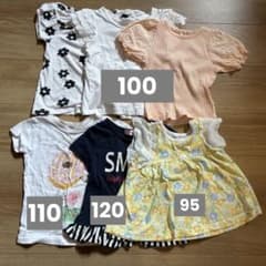 保育園着　女の子　半袖Tシャツ　まとめ売りのサムネイル