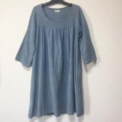 シサム工房 FAIR TRADE ワンピース ブルーのサムネイル