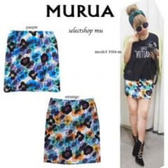 MURUA☆新品☆タグ付☆シャドーフラワー タイト スカートのサムネイル
