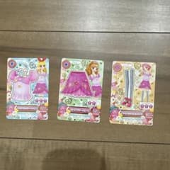 アイカツカード パステルピンクハートコーデ 3枚セットのサムネイル