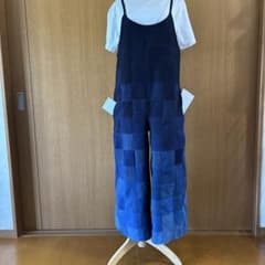 じゅんまま様古布藍染グラデーションサロペットパンツ じゅんまま様古布藍染グラデーションサロペットパンツ - メルカリ