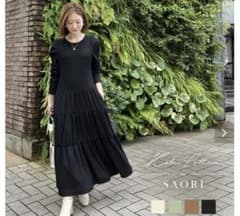 SAORIさんコラボ  ワッフルティアードワンピースのサムネイル