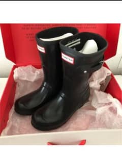 HUNTER レインブーツ  箱・クリーナー付のサムネイル