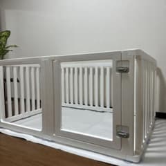 新品 ペットサークル半透明125×96犬 フェンスうさぎ 遊び場 お洒落