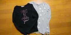 お値下げ!H&M☆ロングTシャツ2枚組のサムネイル