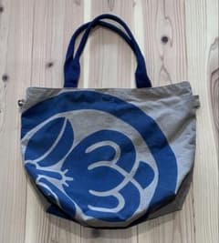 藍染 家紋 古布 柿渋染め マチ付きトートバッグ ハンドメイド 一点物
