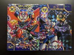 激レア】ロックマンX2 カードダス キラ No.46 47 2枚セット 94年