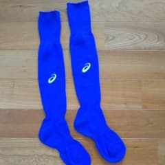 asics サッカーソックス 青のサムネイル