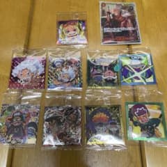 色んなアニメのウエハースシール、カード(ONEPIECEなど)のサムネイル