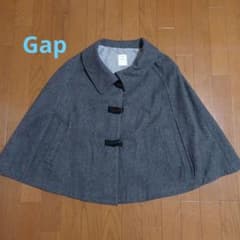 Gap M/L グレー ポンチョ・ケープコートのサムネイル