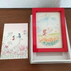 真作】答島 汎 水彩原画「ベルギー・ゲントの運河」高級額装済み