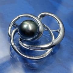 最高品質♡TASAKI♡タヒチ♡黒蝶真珠♡オーロラピーコック♡プラチナ 