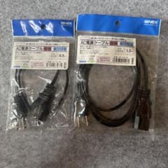 AINEX AC電源ケーブル 極細 0.5m & 1.5m セットのサムネイル