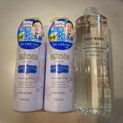 ビフェスタ 泡洗顔 ブライトアップ and 無印 化粧水400ml 敏感肌のサムネイル