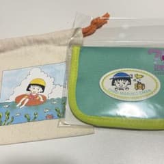 70th りぼん×3COINS 二つ折りミニ財布 ミニ巾着 ちびまる子ちゃんのサムネイル