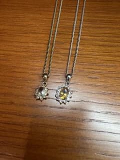 ブルートパーズ　イエロートパーズ　ペンダントネックレス2本セット　【最終値下げ】のサムネイル