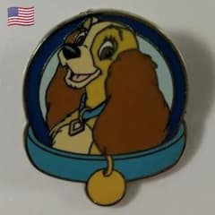 海外 ディズニー WDW ピンバッジ わんわん物語 レディ トランプ ピンバッチ ディズニー 海外 WDW レディ＆トランプ わんわん物語 ピンバッジ