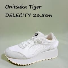 【厚底・綺麗】オニツカタイガー デレシティ ホワイト 23.5cmのサムネイル