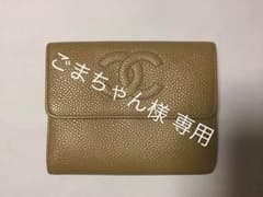 シャネル折財布 外ファスナーポケットキャメルのサムネイル